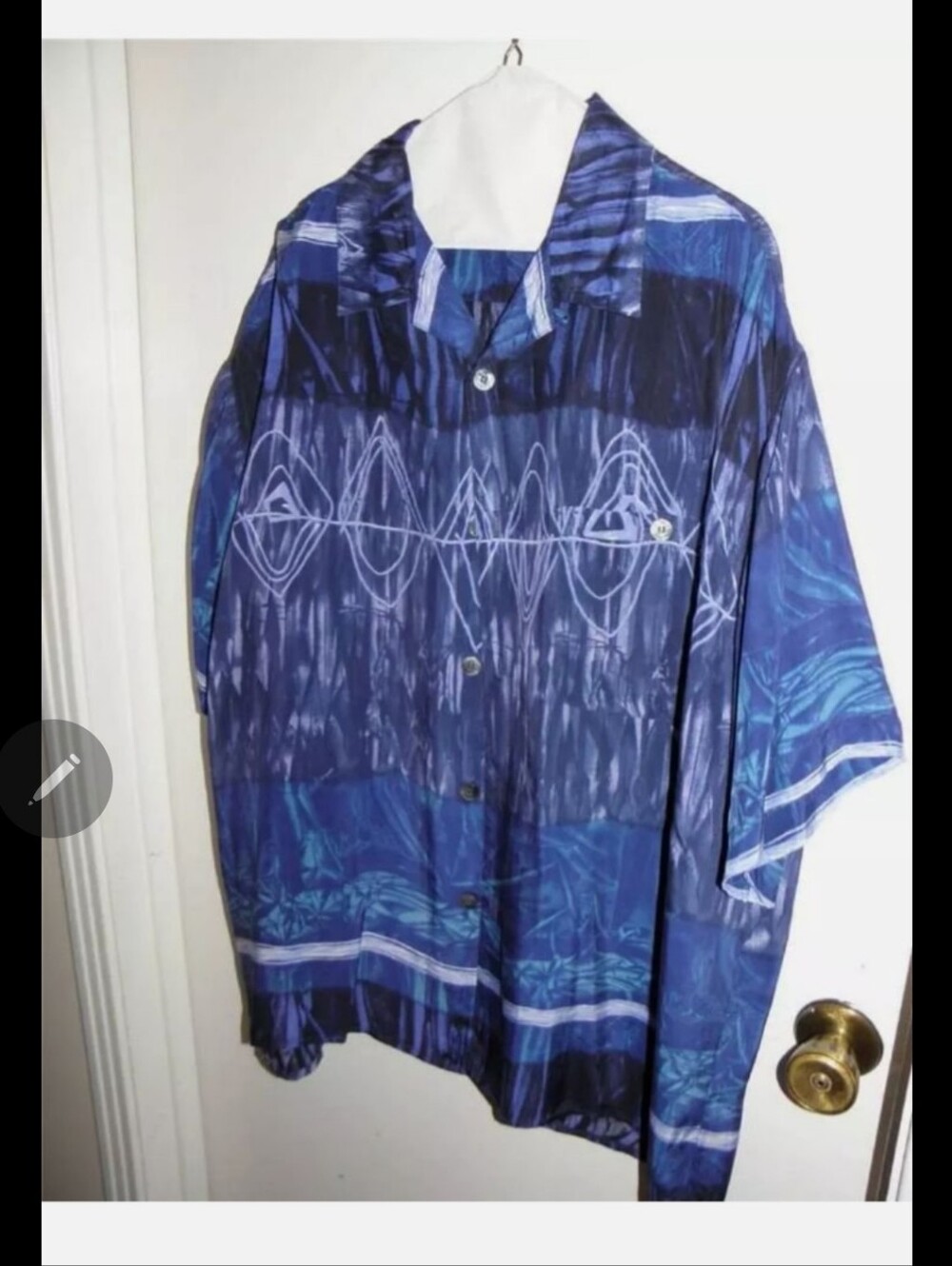 Gillio Premier Mens Multi Hue Blue Shirt sz L (NEW)